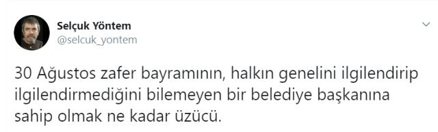 Selçuk Yöntem'den AKP'li belediye başkanına tepki! - Resim : 1