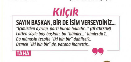 Milli gazeteden Erdoğan'a şiirli gönderme: Demek ‘iki bin bir’ de, vatana ihanettir! - Resim : 1