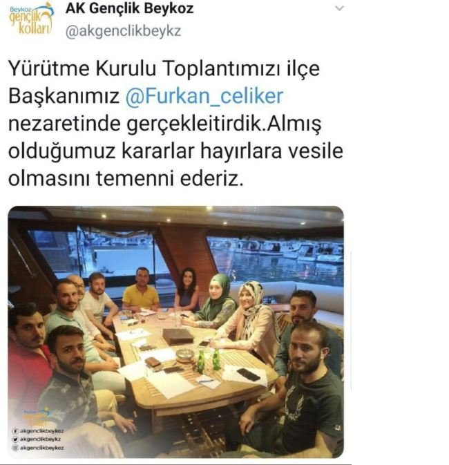 AKP Gençlik Kolları toplantıyı yatta yaptı, İYİ Parti'den tepki geldi - Resim : 1