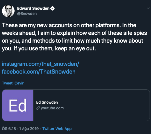 Edward Snowden: Facebook, Instagram kullanıyorsanız gözünüz açık olsun - Resim : 1