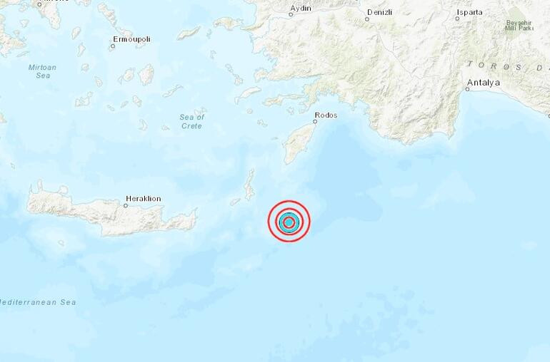 Akdeniz'de korkutan deprem - Resim : 1