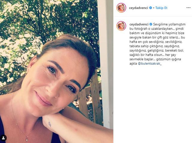 Ceyda Düvenci’den Bülent Şakrak’a romantik paylaşım - Resim : 1