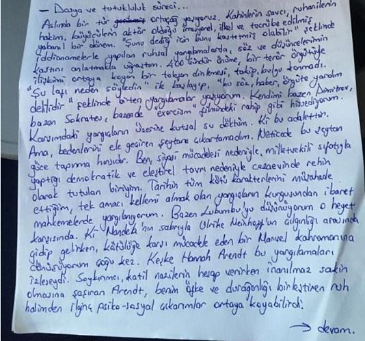 Eren Erdem'den mektup var: Türkiye bir siyasal değişim yaşayacak - Resim : 1