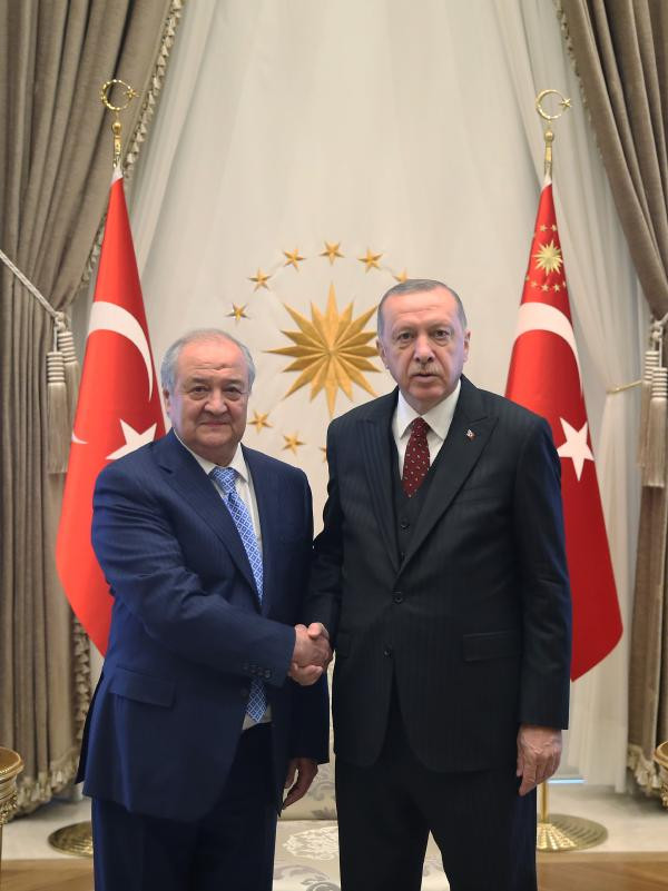 Erdoğan, Özbek Bakan Kamilov'u kabul etti - Resim : 1
