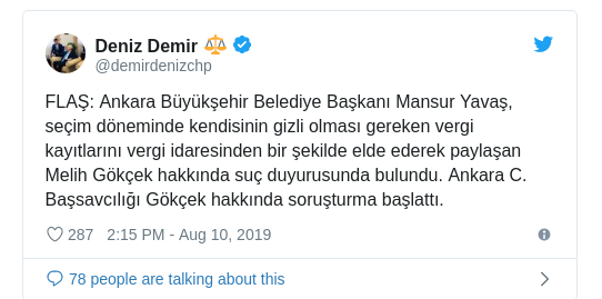 Melih Gökçek'e şok! Mansur Yavaş başvuruda bulunmuştu - Resim : 1