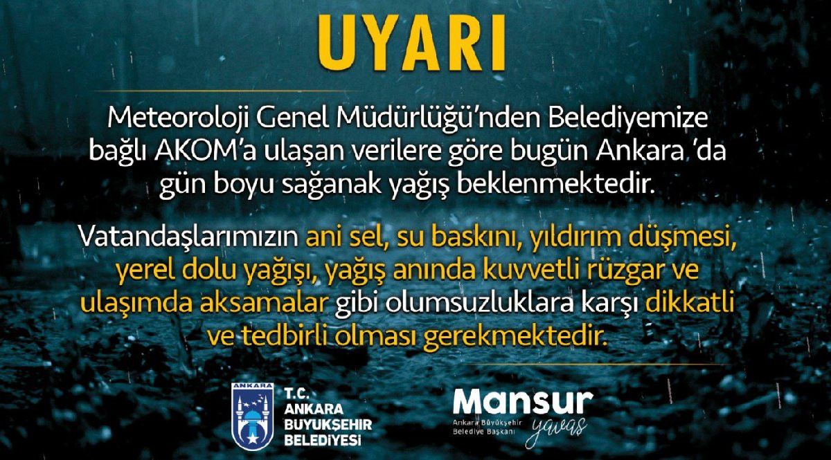 İstanbul'un ardından Ankara da alarma geçti! Mansur Yavaş'tan flaş uyarı - Resim : 1