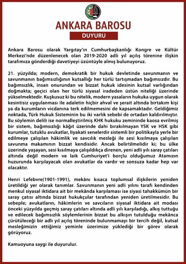 Ankara Barosu'ndan 'Saray' kararı! Atatürk'ün huzuruna çıkacaklar - Resim : 1