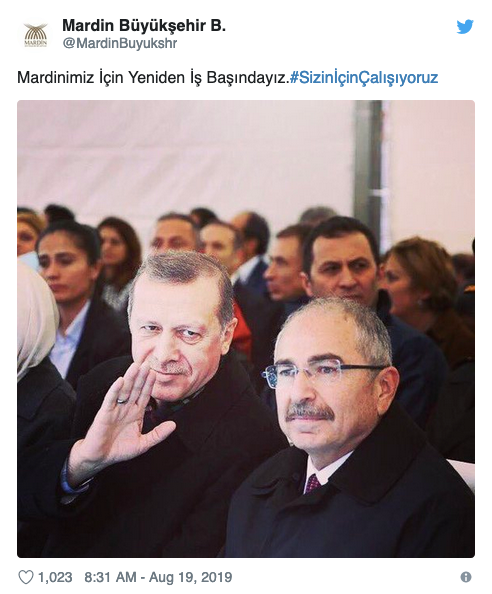 Ahmet Türk'ün yerine atanan kayyumdan Erdoğan paylaşımı - Resim : 2