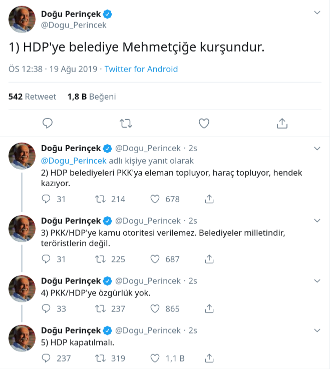Perinçek: 'HDP'ye belediye Mehmetçiğe kurşundur, HDP kapatılmalı' - Resim : 1