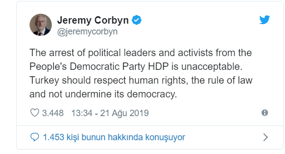 Jeremy Corbyn'den Türkiye'ye: Demokrasinizi baltalamayın - Resim : 1