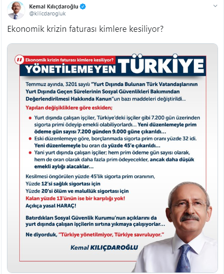 Kemal Kılıçdaroğlu: Krizin faturası kimlere kesiliyor? - Resim : 2