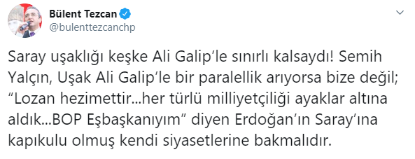 CHP'den MHP'li Semih Yalçın'a: Erdoğan'ın Sarayı'nın kapıkulu - Resim : 2