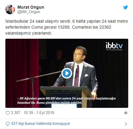 İBB, gece metrosu rakamlarını açıkladı - Resim : 1