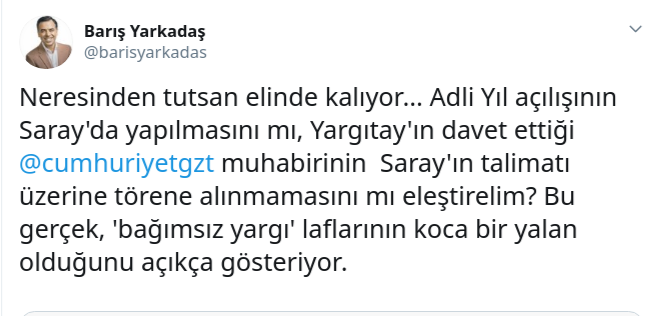 Yargıtay'ın davet ettiği gazeteci törene alınmadı! Emir Saray'dan - Resim : 2