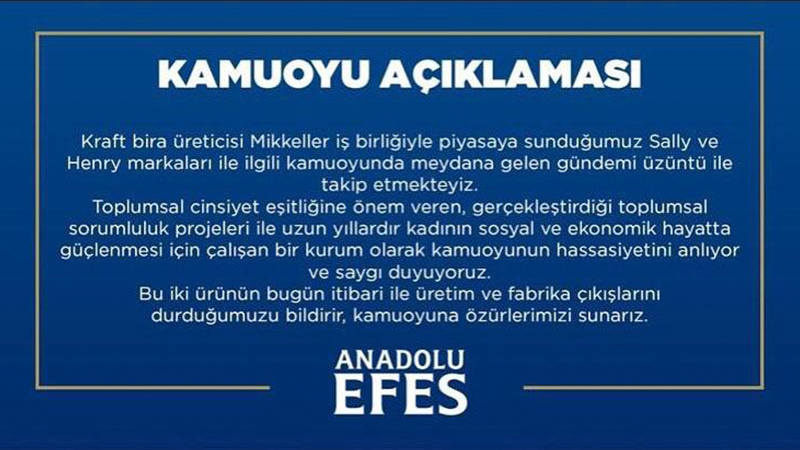 Anadolu Efes'ten 'Delikanlı' ve 'Zilli' özrü - Resim : 1