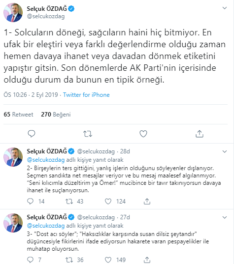 AKP'den ihracı istenen Selçuk Özdağ'dan ilk açıklama - Resim : 1