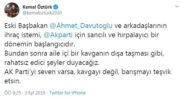 Kemal Öztürk'ten AKP'ye Ahmet Davutoğlu uyarısı - Resim : 2