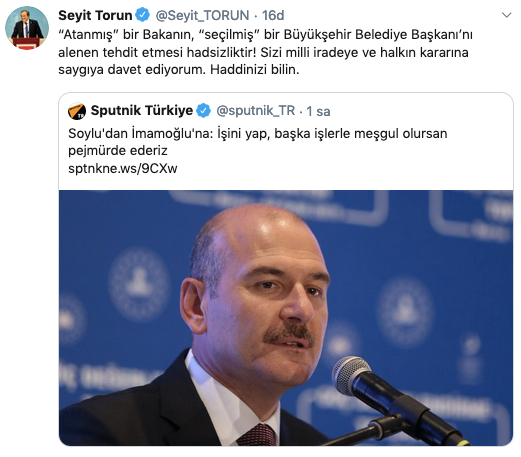 İmamoğlu'nu tehdit eden Süleyman Soylu'ya CHP'den sert tepki! - Resim : 1