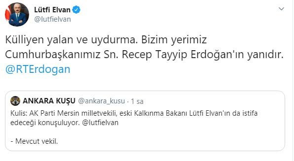 AKP’li Lütfi Elvan’dan istifa açıklaması - Resim : 1