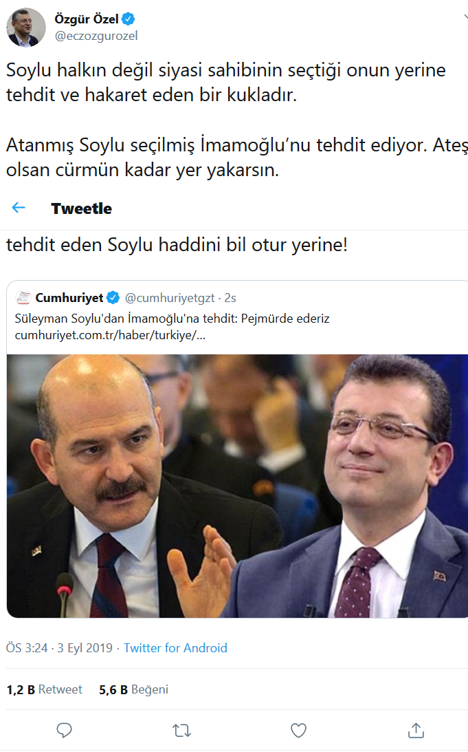 İmamoğlu'nu tehdit eden Süleyman Soylu'ya CHP'den sert tepki! - Resim : 4