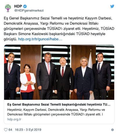 HDP heyeti, TÜSİAD'ı ziyaret etti - Resim : 1