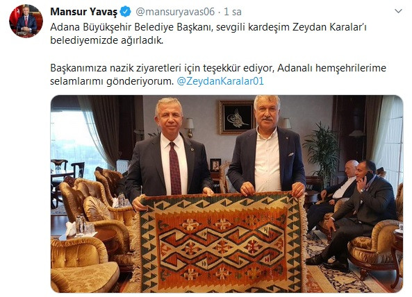 Zeydan Karalar'dan Mansur Yavaş'a ziyaret - Resim : 1