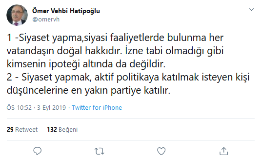 Nihat Hatipoğlu'nun ağabeyinden Davutoglu'na destek - Resim : 1