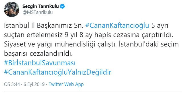 Canan Kaftancıoğlu hakkında verilen skandal karara CHP'den ilk tepki - Resim : 1