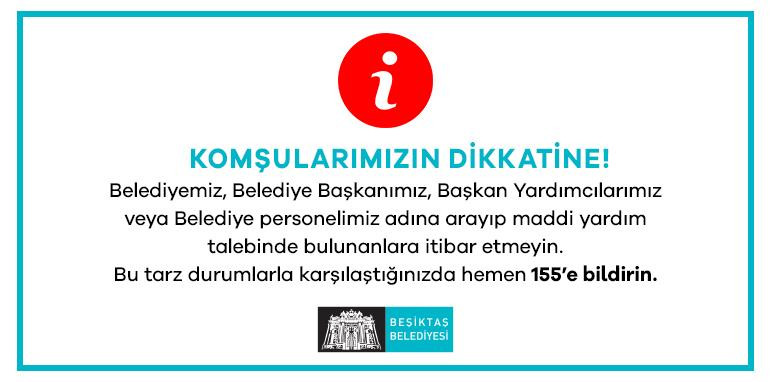 Beşiktaş Belediyesi’nden 'dolandırıcılık' açıklaması - Resim : 1