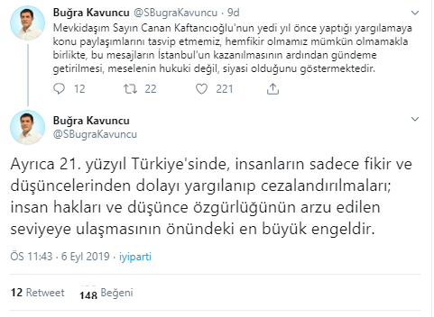 İYİ Parti İstanbul İl Başkanı Kavuncu'dan Kaftancıoğlu açıklaması - Resim : 1