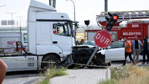 Emniyet Müdürü trafik kazası geçirdi