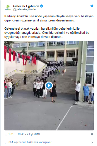 Anadolu Lisesi'nde yeni öğrencilere tepki çeken karşılamaya soruşturma açıldı - Resim : 1