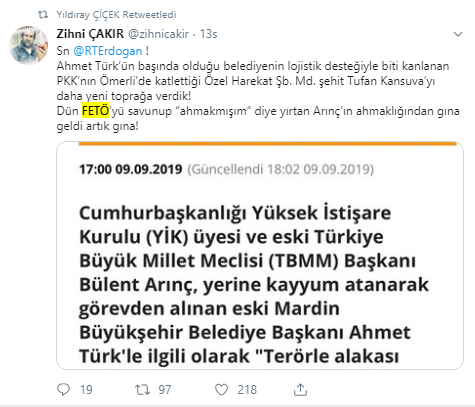 MHP'li isim Bülent Arınç'ı Erdoğan'a şikayet etti! 'Gına geldi' - Resim : 2