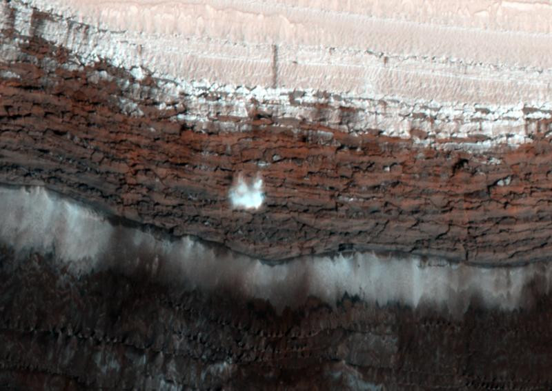 Mars'ta yaşanan çığın fotoğrafları paylaşıldı - Resim : 1