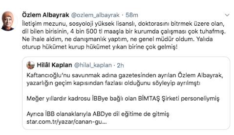 Özlem Albayrak'tan Hilal Kaplan'a: 'Yalıda oturup hükümet kurup hükümet yıkan...' - Resim : 1