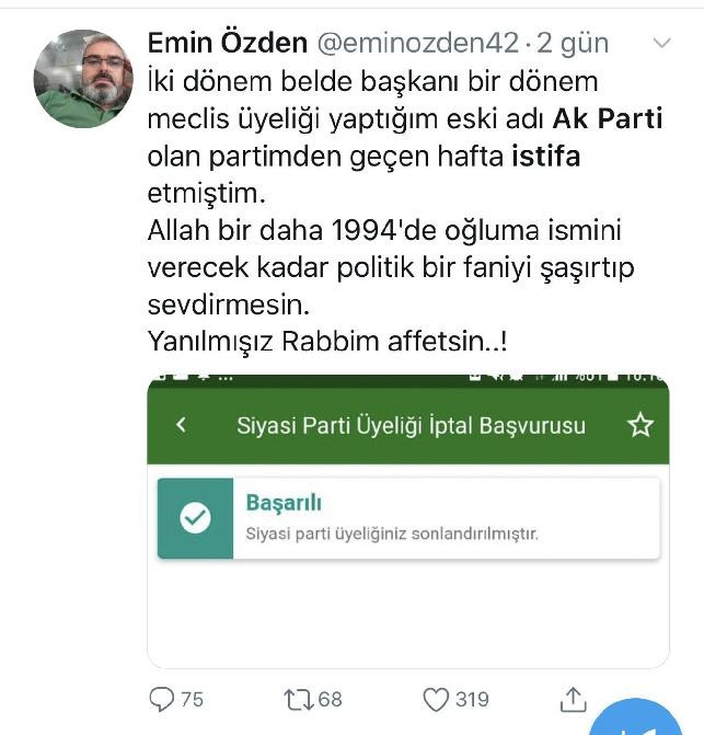 AKP'li eski belediye başkanı 'Rabbim affetsin' dedi; istifa etti! - Resim : 1