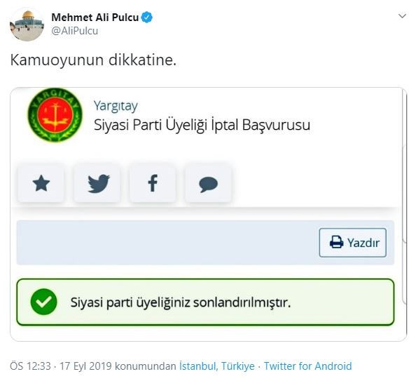 AKP'de Davutoğlu çatlağı sürüyor! Eski milletvekili istifa etti - Resim : 1