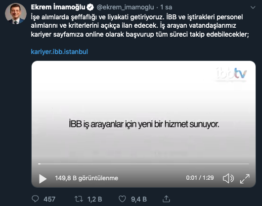 Ekrem İmamoğlu duyurdu: İBB'den iş arayanlar için yeni hizmet - Resim : 1