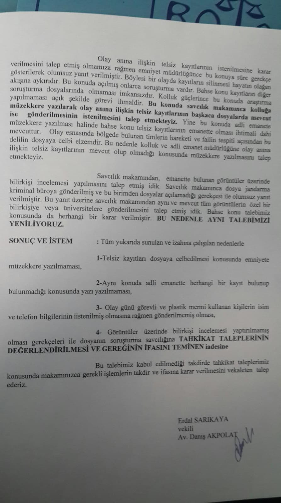 Gezi'de gözünü yitiren Erdal Sarıkaya'nın dosyası yine faili meçhulden döndü - Resim : 3