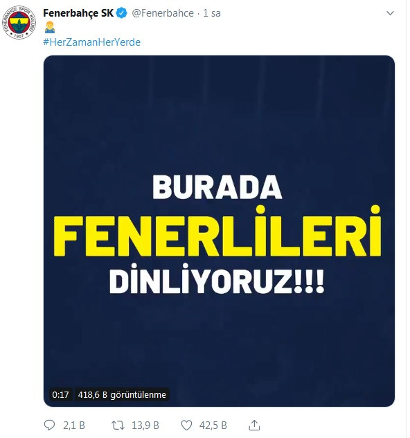 Fenerbahçe'den Galatasaray'a derbi öncesi videolu gönderme - Resim : 1