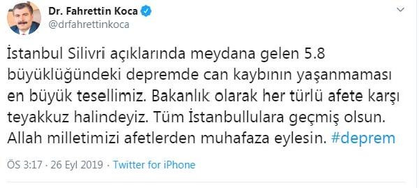 Sağlık Bakanı Fahrettin Koca: Depremde can kaybı yaşanmaması en büyük tesellimiz - Resim : 1