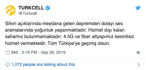 İstanbul depremi sonrası gelen tepkilere Turkcell'den yanıt - Resim : 1