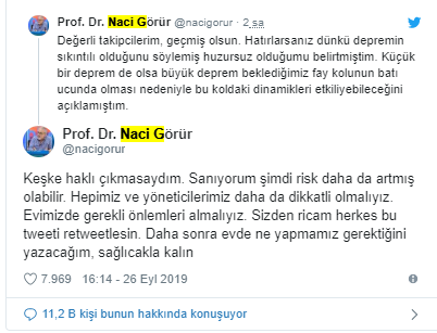 Naci Görür'den deprem yorumu: Keşke haklı çıkmasaydım - Resim : 1