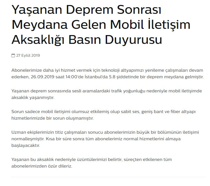 Türk Telekom'dan açıklama - Resim : 1