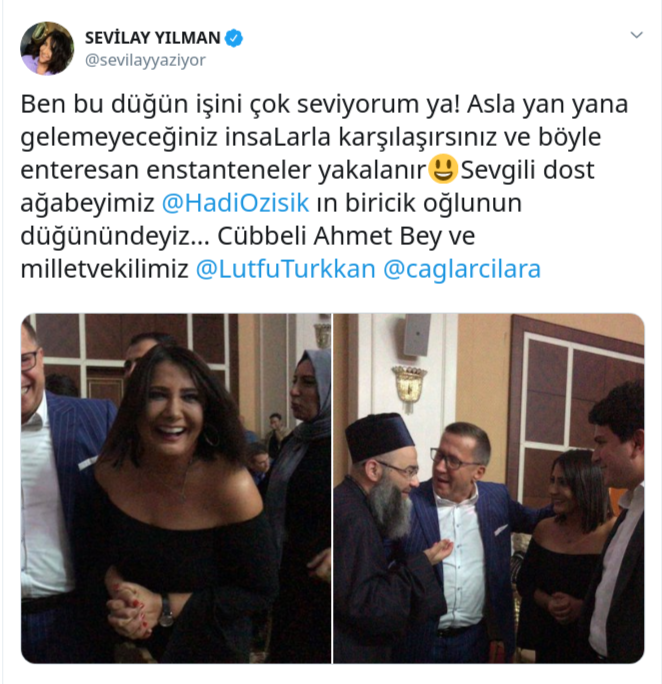 Cübbeli Ahmet, Sevilay Yılman ve Lütfü Türkkan'ı buluşturan düğün - Resim : 1