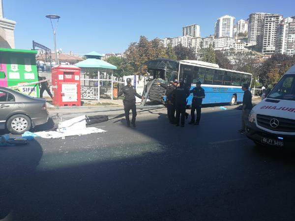 Ankara'da halk otobüsü durağa daldı: 3 ölü, 11 yaralı - Resim : 2