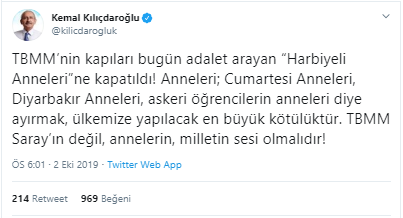 Kemal Kılıçdaroğlu: Anneleri ayırmak, ülkemize yapılacak en büyük kötülüktür - Resim : 1