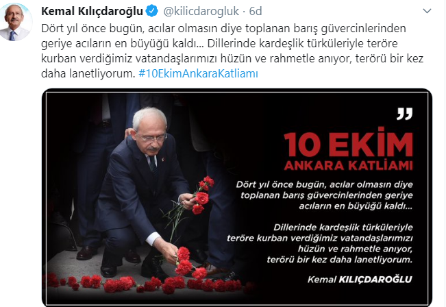 Kılıçdaroğlu'ndan 10 Ekim mesajı - Resim : 1