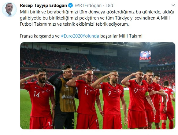 Erdoğan'dan Arnavutluk'u 1-0 yenen A Milli Takım'a tebrik - Resim : 2