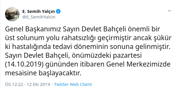 MHP'den Bahçeli hakkında son açıklama - Resim : 1